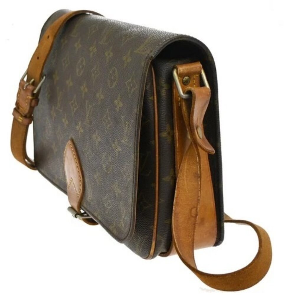 LOUIS VUITTON Cartouchiere GM Shoulder Bag Monogram Leather Brown M51252 31CA318 - Picture 2 of 16